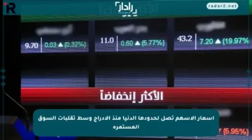 أسعار الأسهم تصل لحدودها الدنيا منذ الإدراج وسط تقلبات السوق المستمرة